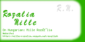 rozalia mille business card